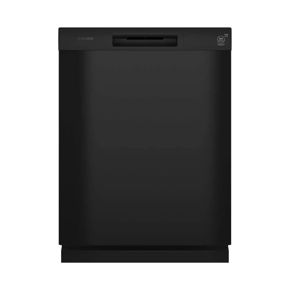 Hotpoint HDF310PGRBB 60 dBA Black Front Control Dishwasher