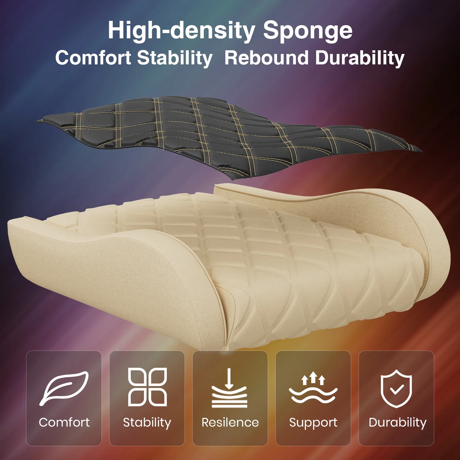 Dryfeedo Gaming Chair with LED Lights, Ergonomic Computer Chair with Lumbar Support, Adjustable Headrest & Footrest, Green