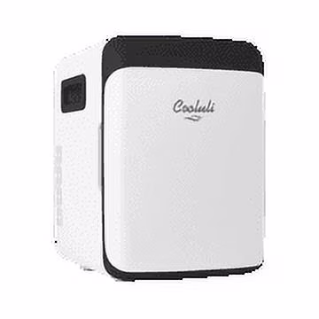 Cooluli Classic White 10 Liter Compact Portable Cooler Warmer Mini Fridge for Bedroom, Office, Dorm, Car - Great for Skincare & Cosmetics (110-240V/12V)