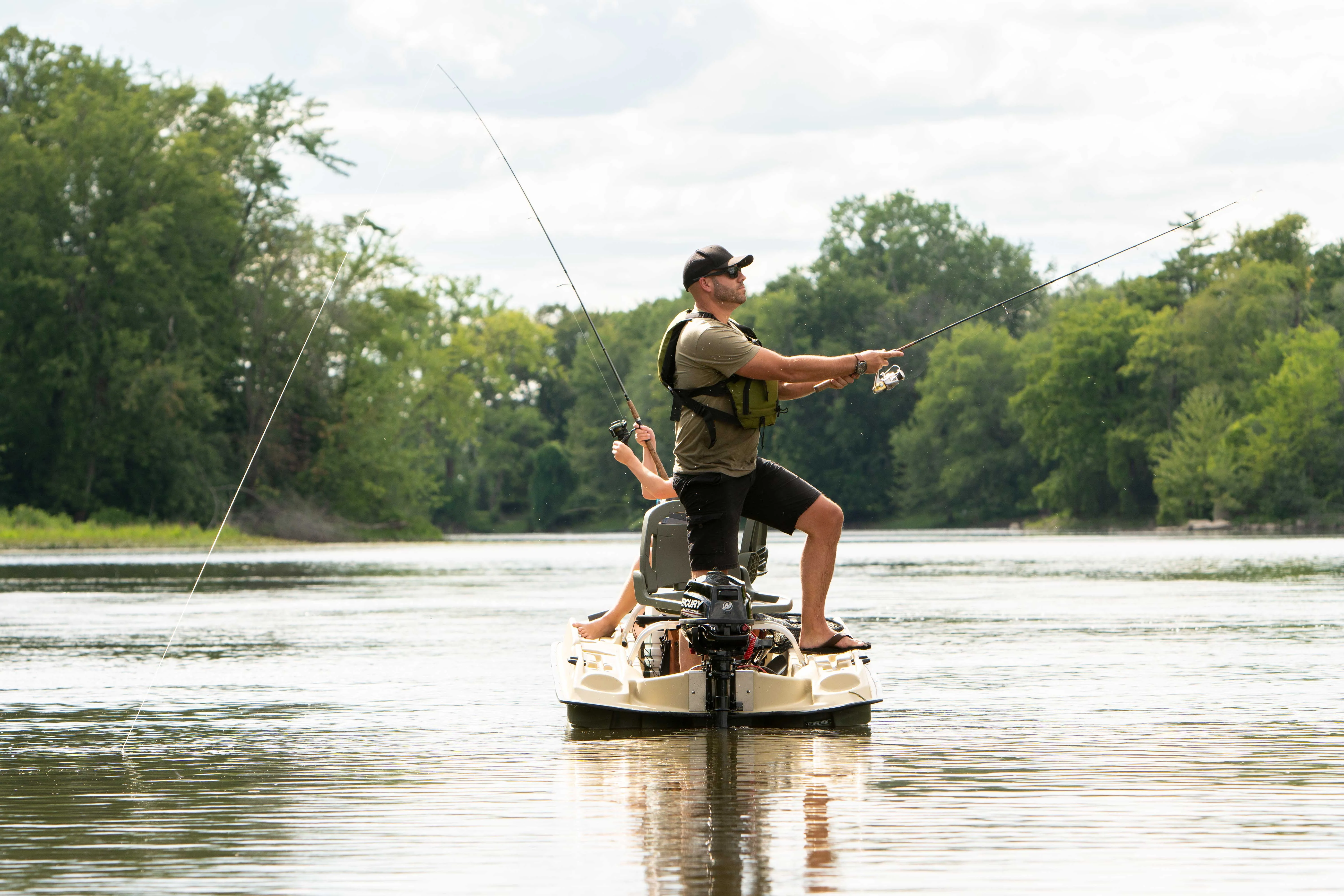 Pelican Bass Raider Boat - 2 person Fishing Boat - 10 ft