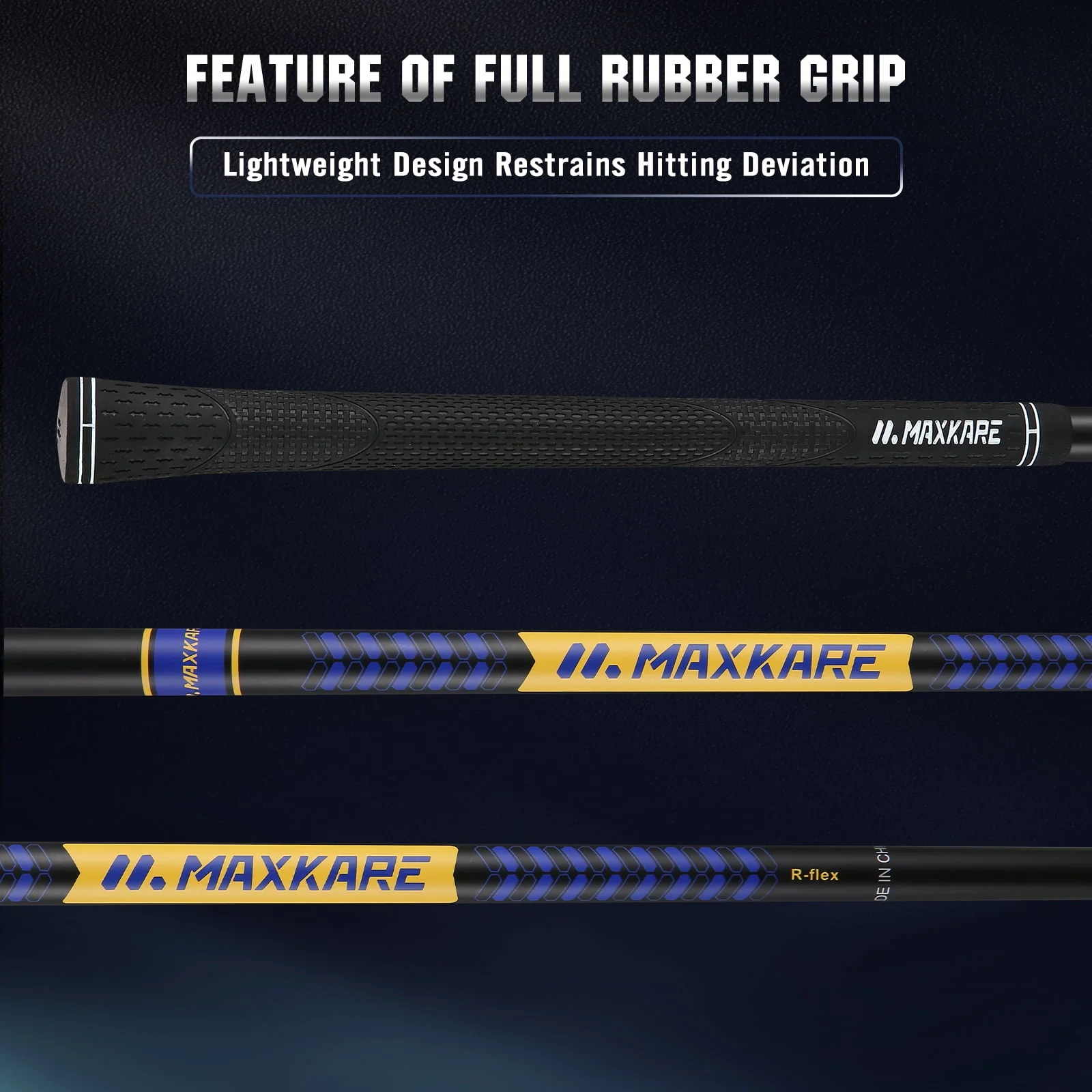 MaxKare Complete Golf Clubs Set Golf Men's Regular 13-Piece Complete Set Includes Driver, Fairway Wood, Hybrids, 6-9 Irons, PW, Putter, Stand Bag, 3 Head Covers - Right Hand