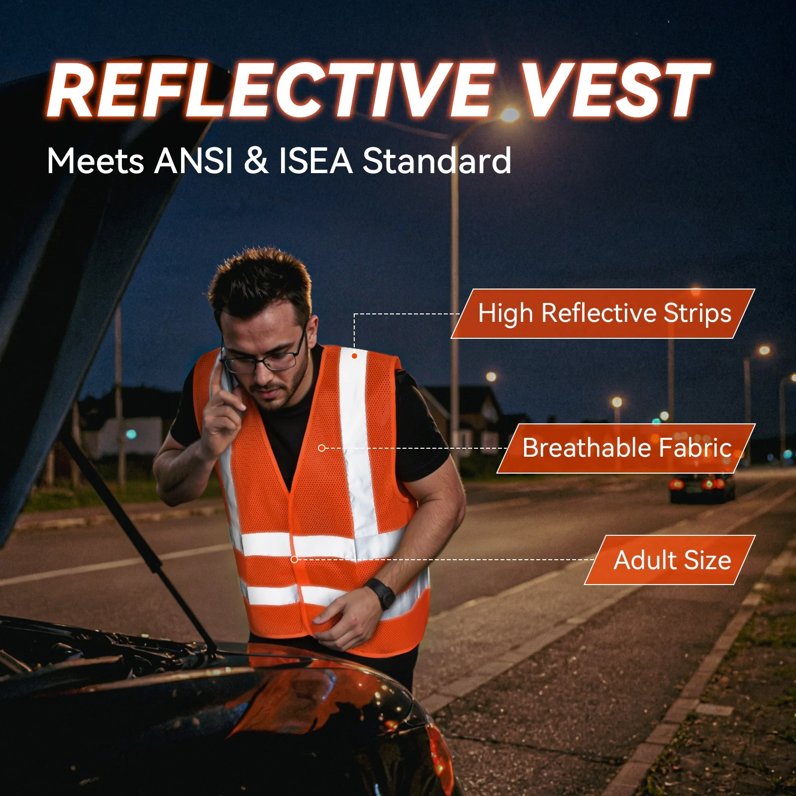 VCANENERGY 125-Piece Roadside Emergency Kit with Jump Starter & Air Compressor, 12V Portable Battery Booster and Tire Inflator for Cars, Trucks, SUVs