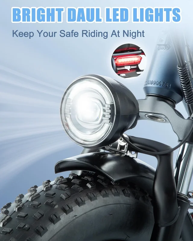 Electric Bike for Adults 20'', 800W UL2849 48V 32AH 110Miles Long Range Ebike up to 30mph Full Suspension E-mountain bike 4.0 Fat Tire Off-road, 2 Seats outdoor Dual Disc Brakes Electric bicycle