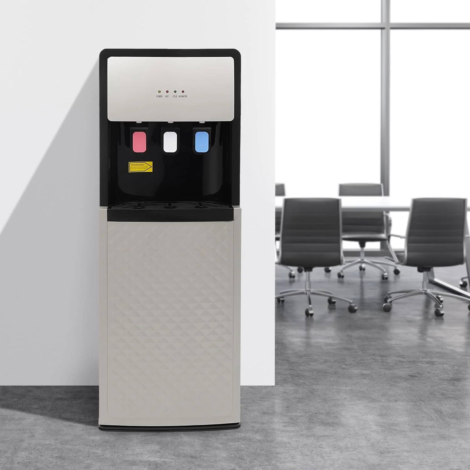 Champaign Gold 5 Gallon Water Dispenser, Bottom Loading Bottom Loading Hot Cold Water Cooler with 3 Temperature Settings, Ideal for Office, Home, Living Room