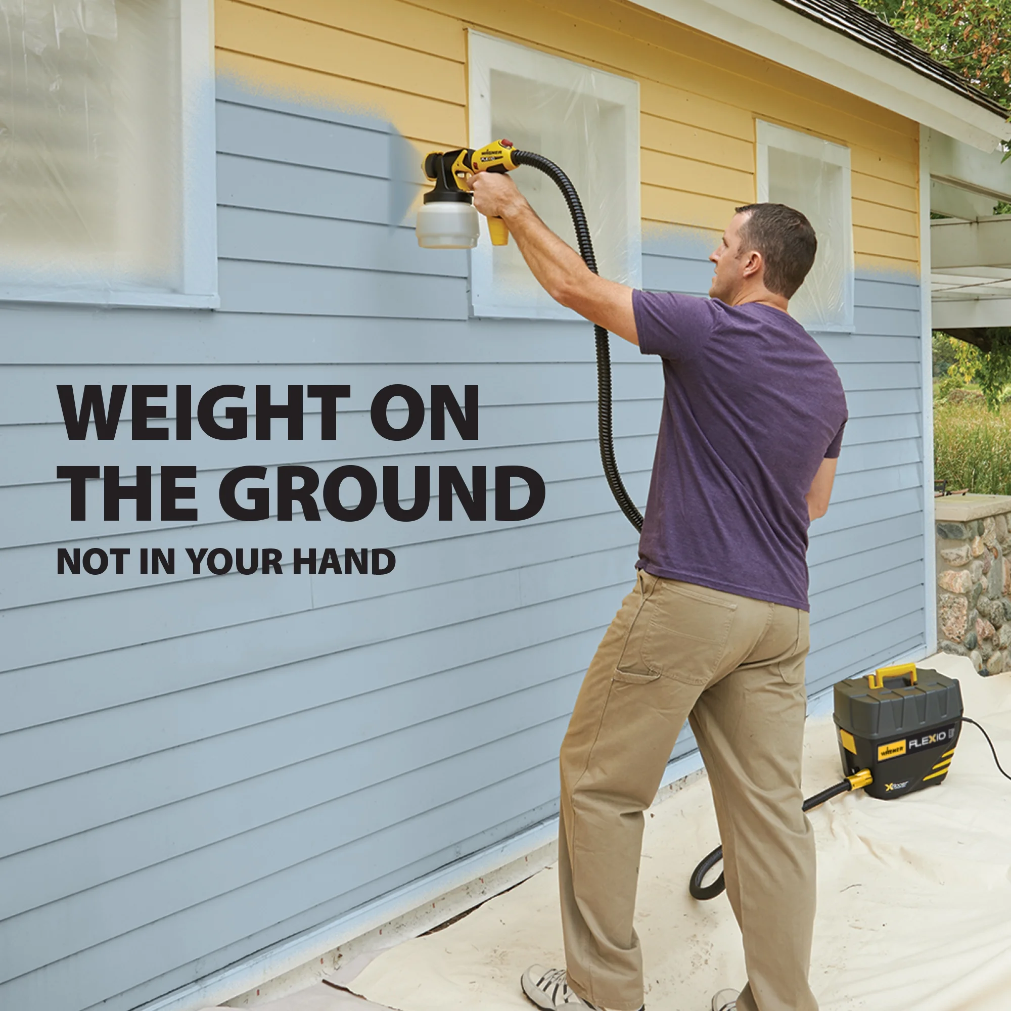 Wagner Flexio 5000 Paint Sprayer, 2 Nozzles Included, Turbine Base