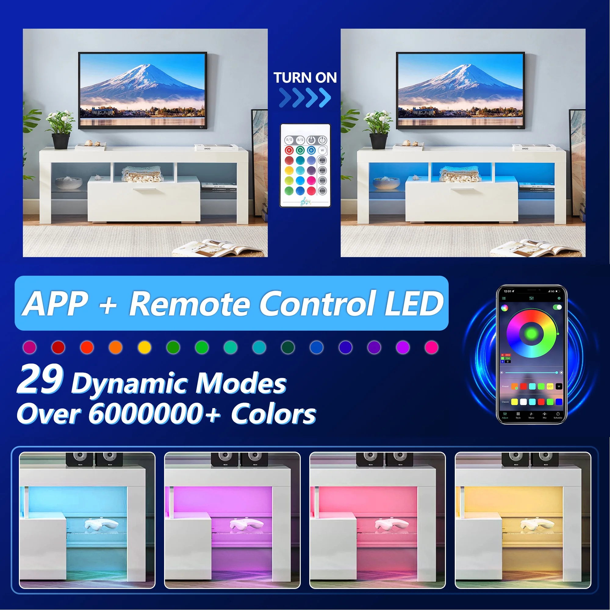 UHOMEPRO TV Stand for TV up to 70