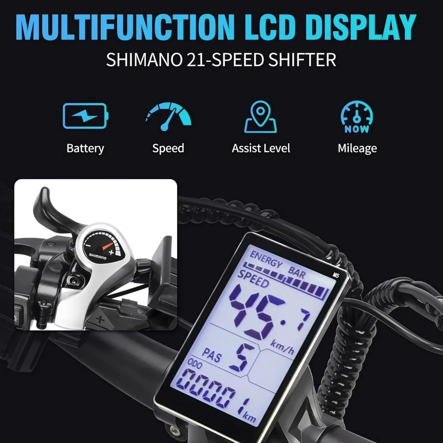 Dual Motor PEAK 3000W Electric Bike for Adults,31mph 48V 23Ah Electric Bicycle,26