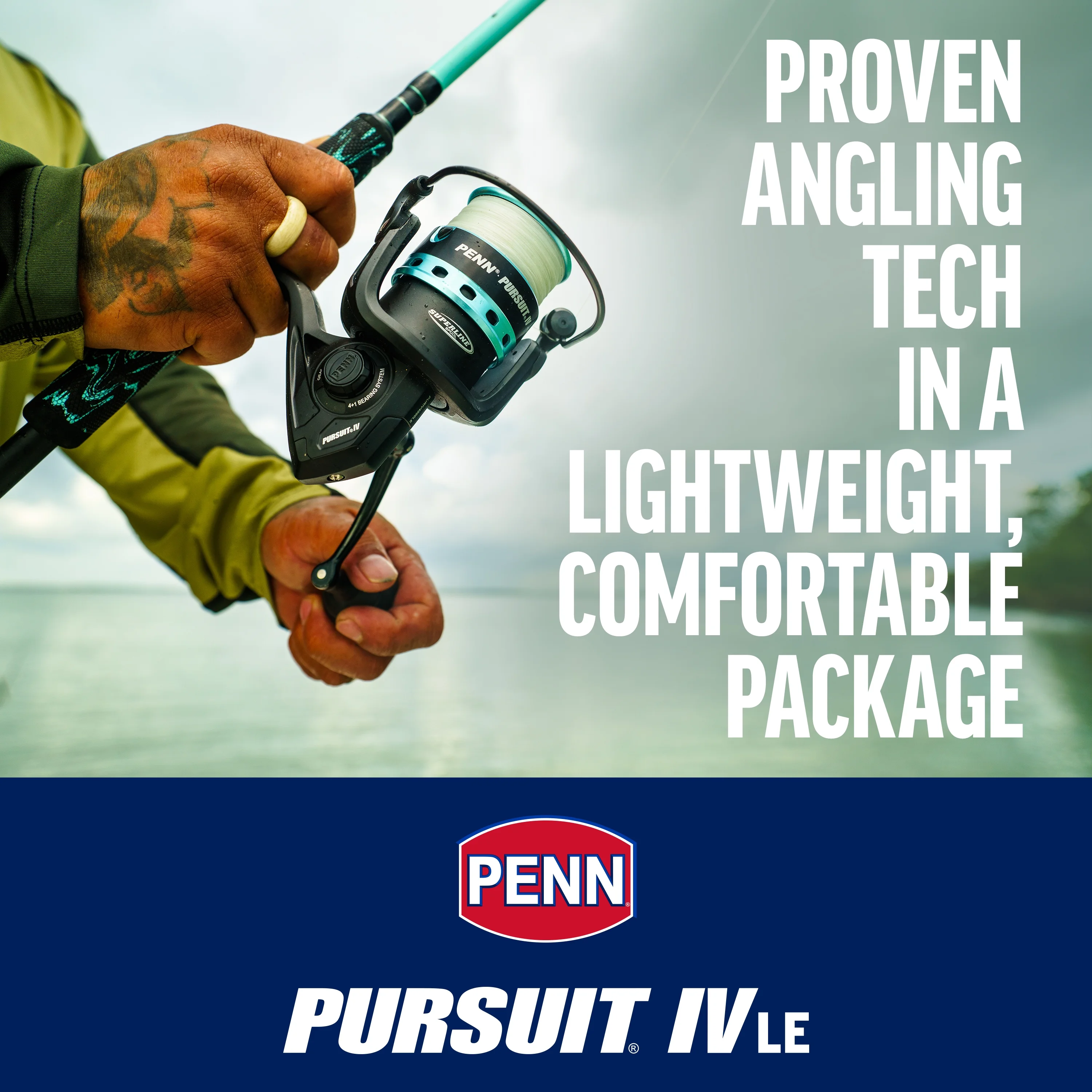 PENN Pursuit? IV LE Combo, 9' Medium Heavy Fishing Rod, 6000 Size Reel