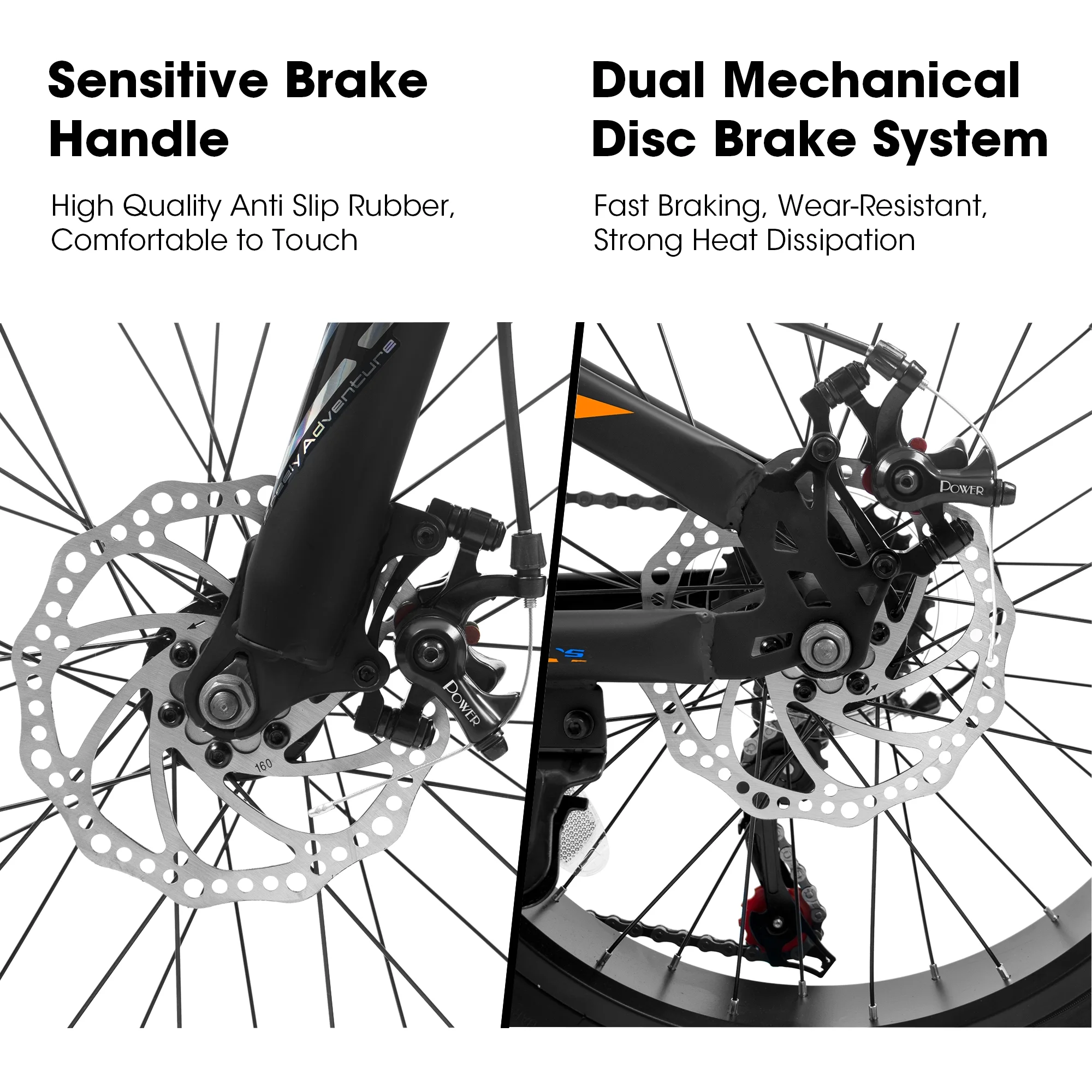 V20235 20 Inch Fat Tire Bike Adult 7 Speed Mountain Bike, Dual Disc Brakes, High Carbon Steel Frame, Front Suspension, Mountain Buggy, City Commuter City Bike, Fat Tire Bike