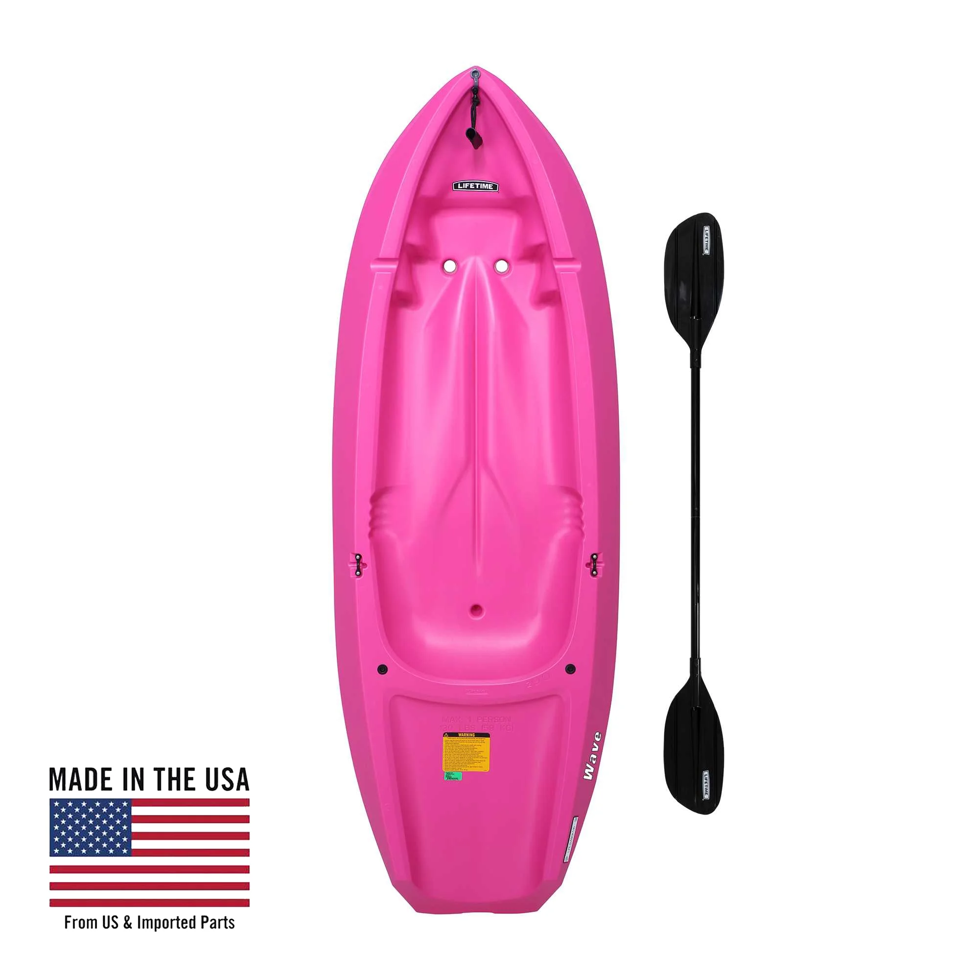 Lifetime Wave 6 ft Youth Kayak, Fire Red (91401)