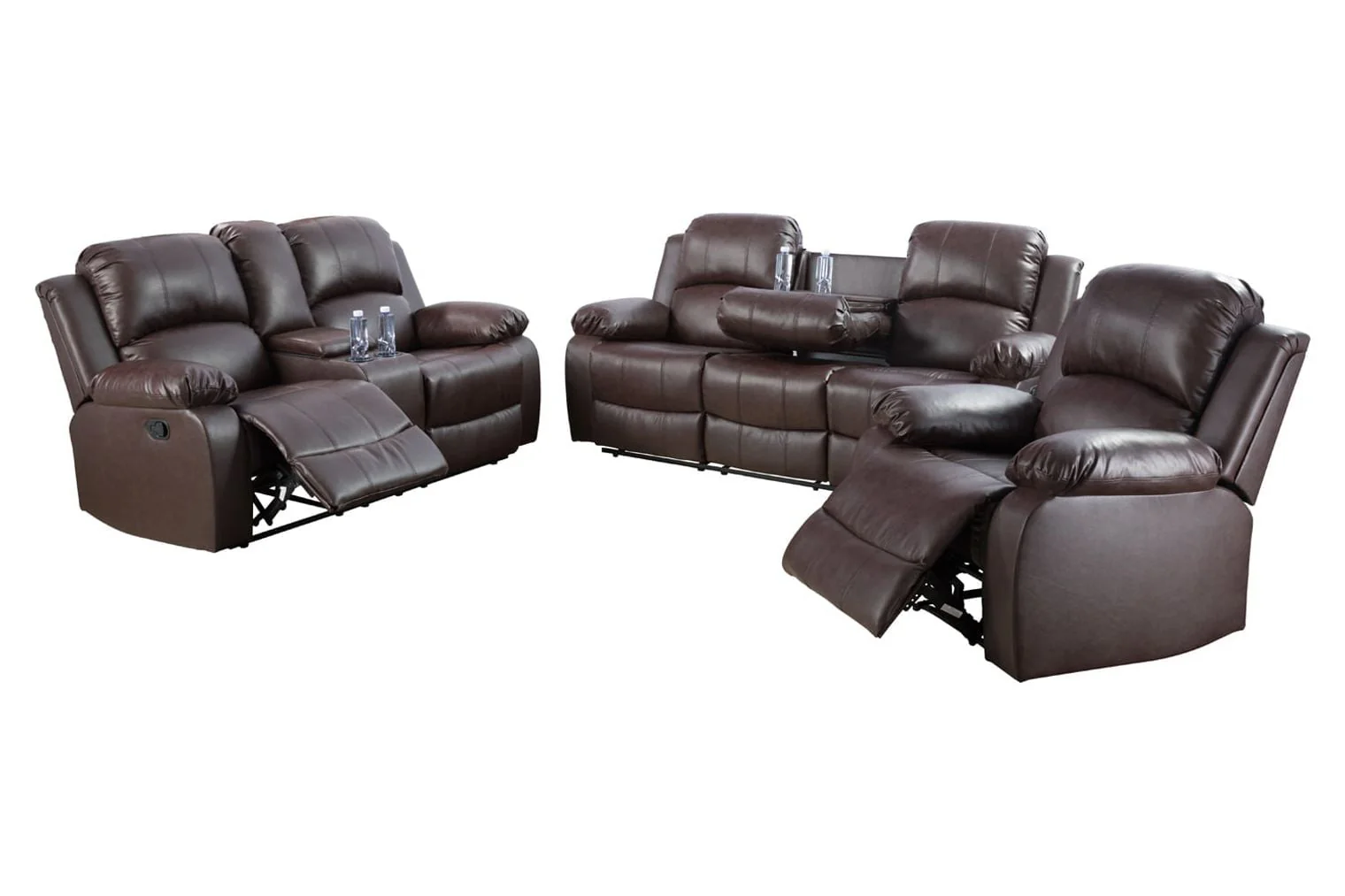 Reclining Sofa Loveseat Chair Set Living Room SET