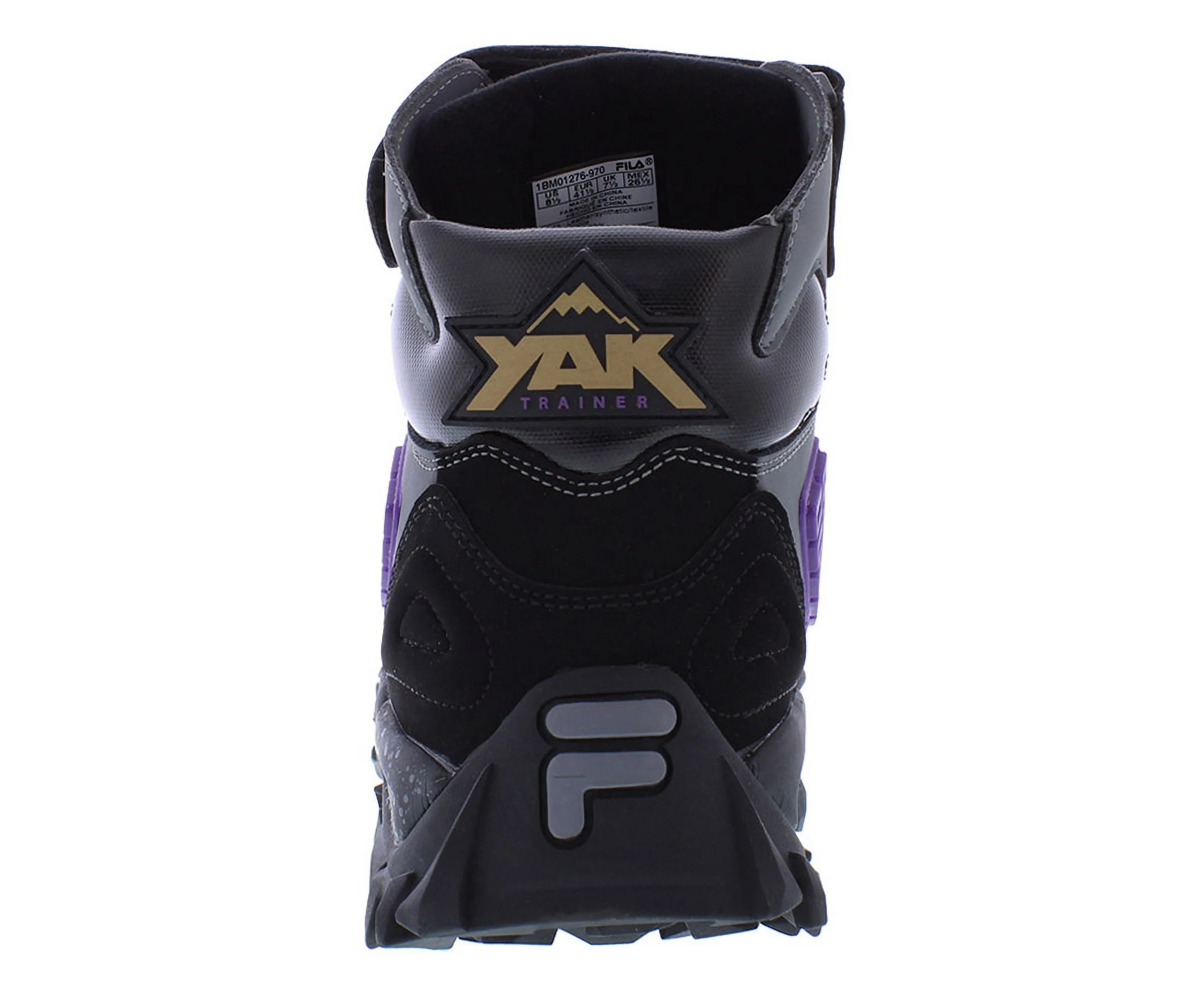 Mens Fila Yak Boots Shoe Size: 9.5 Black - Quietshade - Imperialpurple Boots