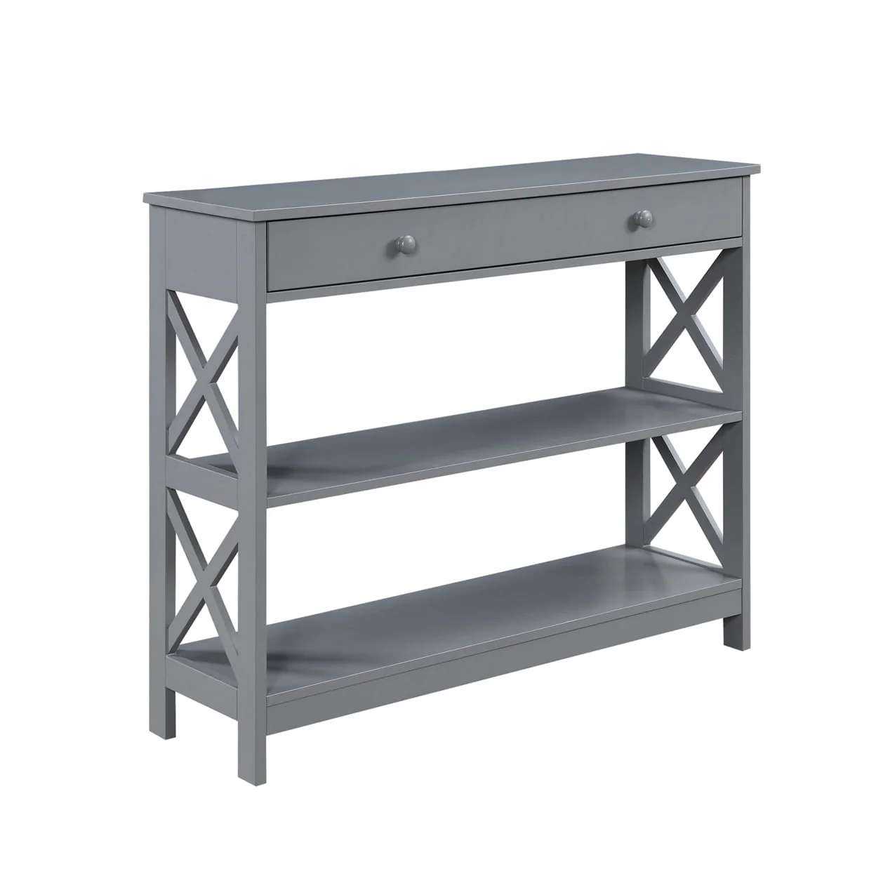 Oxford 1 Drawer Console Table, Gray