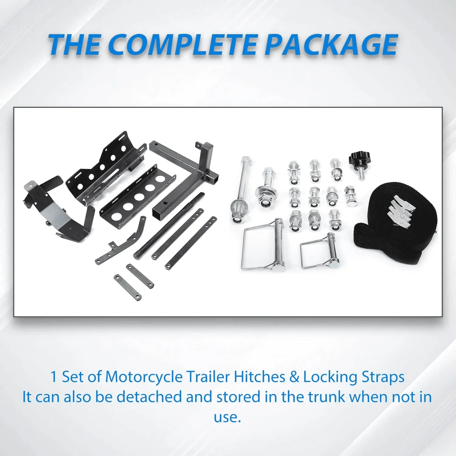 Kojem 800lb Motorcycle Trailer Hitch Carrier Tow Dolly Hauler Mount Rack 2 