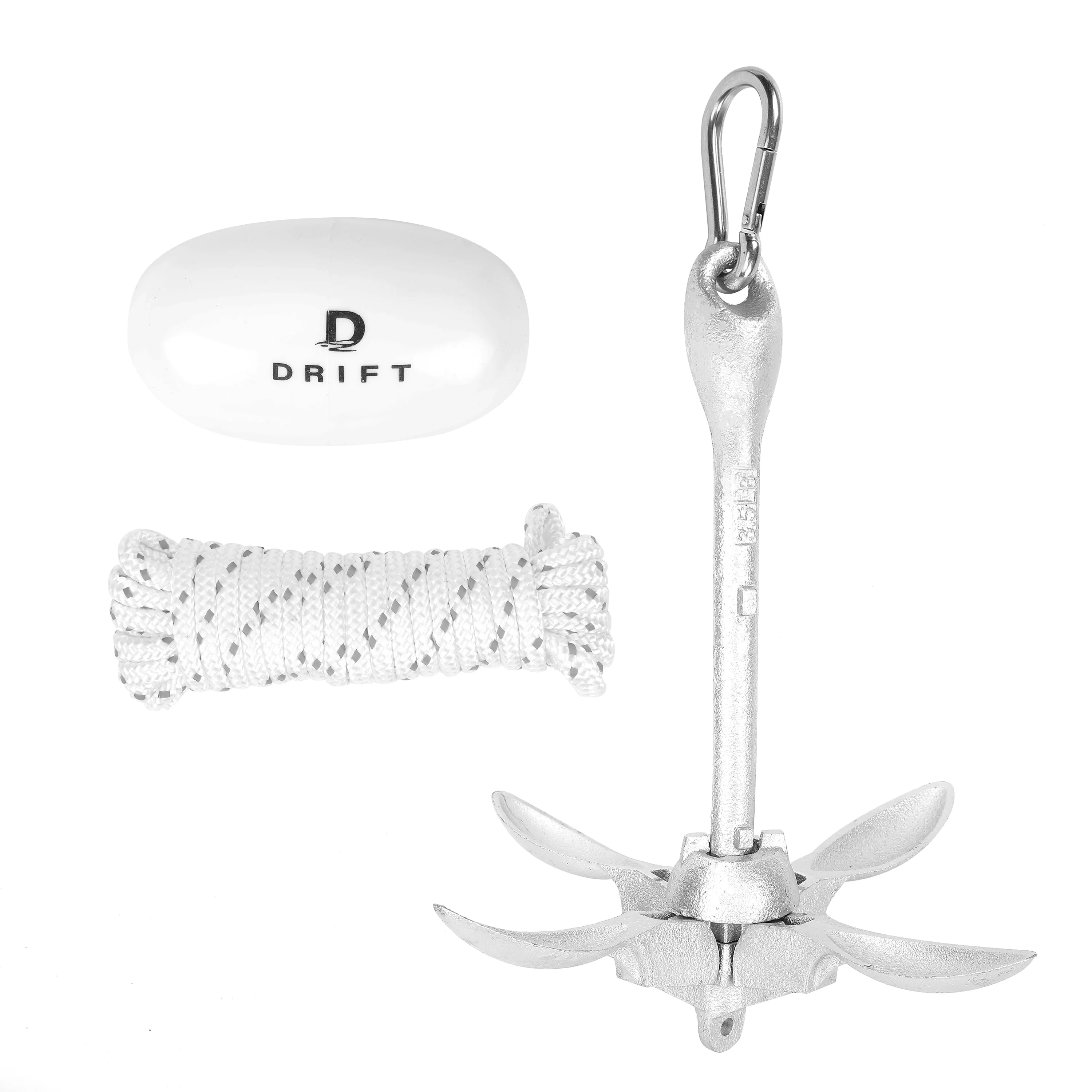 DRIFT 3.5LBS Kayak Anchor Kit with Buoy and Carry Bag
