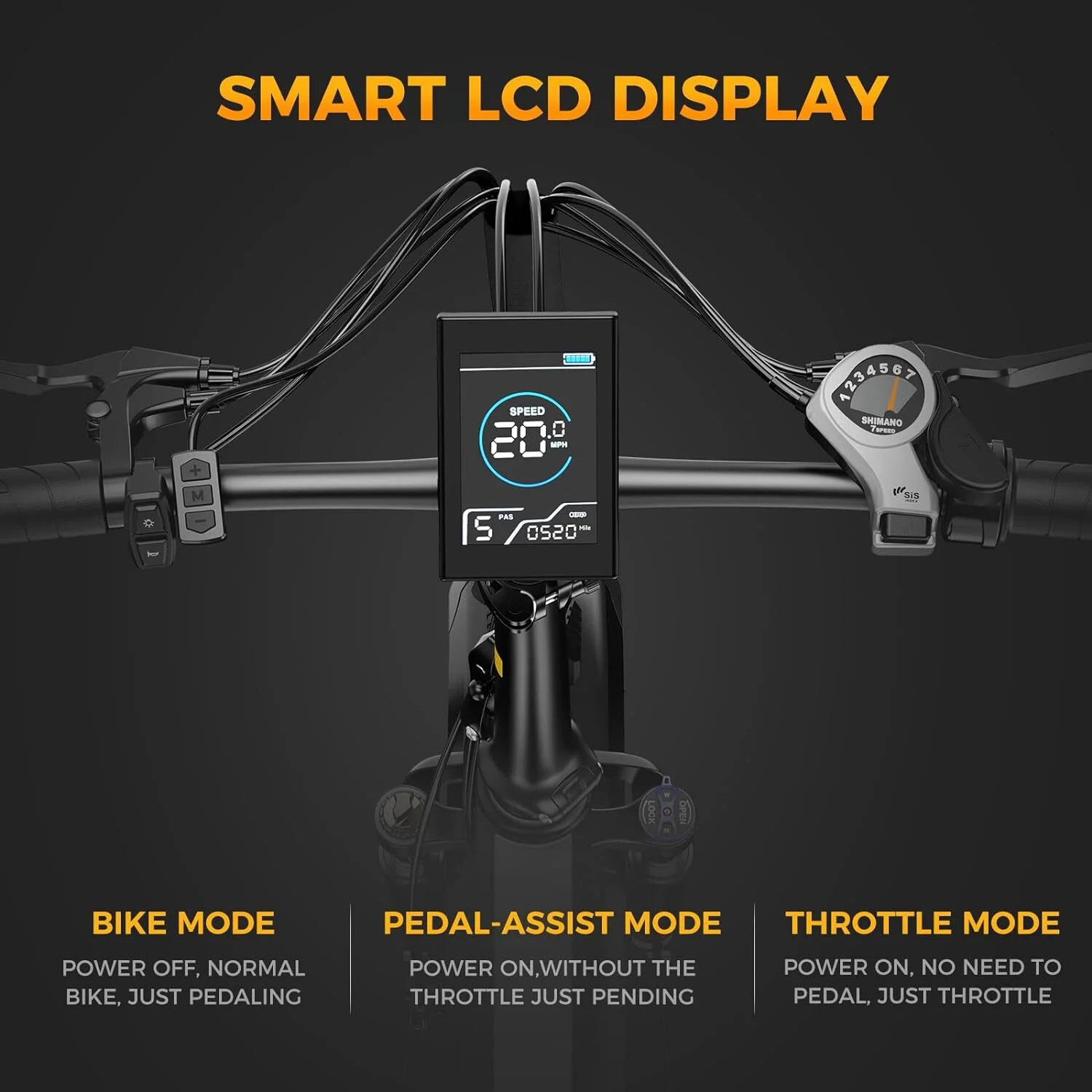 Jasion X-Hunter Electric Bike for Adults, 750W Motor Electric Bicycle with 48V 13AH Removable Battery, 20