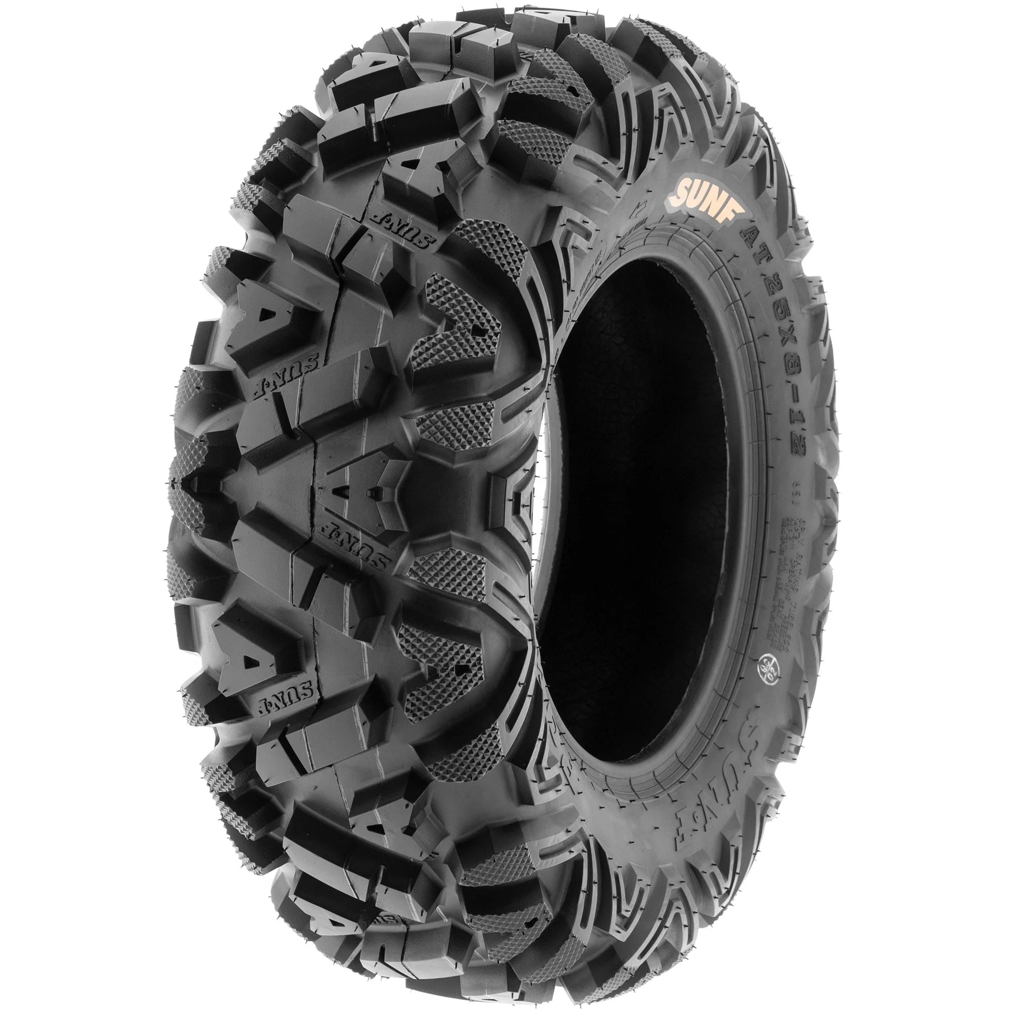 SunF All Terrain ATV UTV Tires 25x8-12 & 25x11-12 6 PR A033 (Complete Full Set of 4)