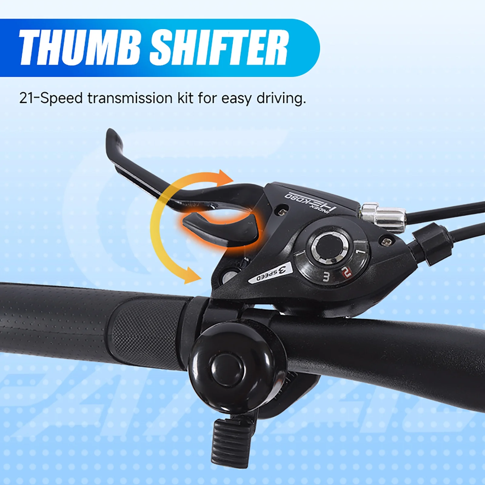 SPATIAL 24 inch Mountain Bicycle for Teenagers,21-Speed Gears MTB Mountain Bikes,Aluminum Frame Dual Disc Brakes