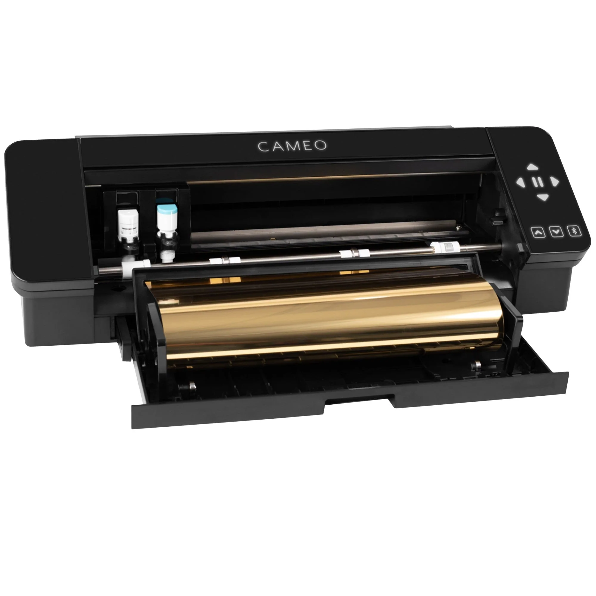 Silhouette Black Cameo 4 w/ 64 Oracal Vinyl Sheets, Tools, Guides