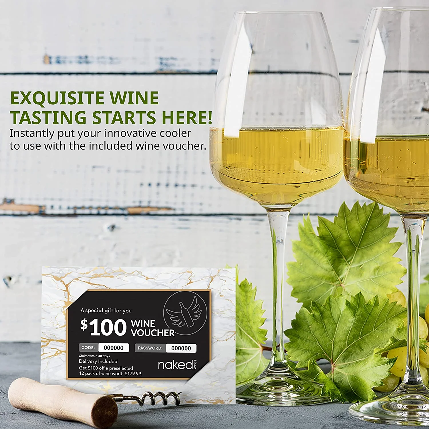 Schmecke Wine Fridge, Freestanding Wine Refrigerator, 28 Bottle Wine Cooler