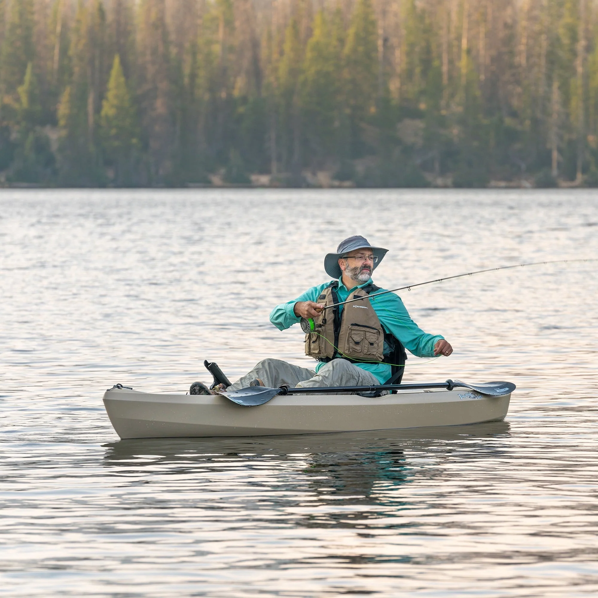 Lifetime Tamarack Angler 10 ft Sit-on-Top Fishing Kayak, Tan (90508)