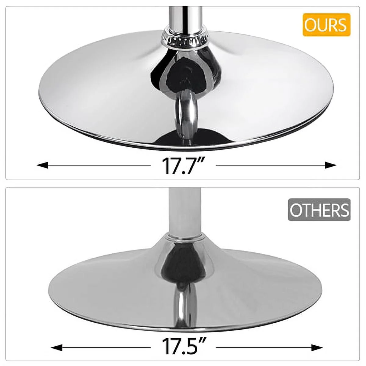 Alden Design Modern Tufted Adjustable Barrel Swivel Accent Chair, Black Faux Leather